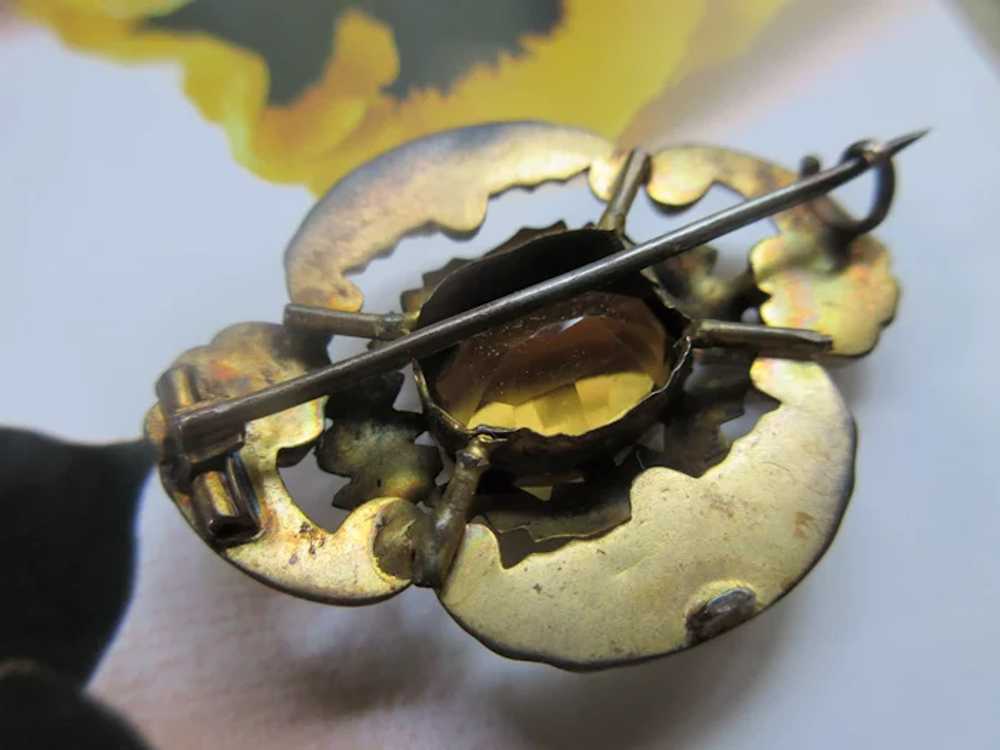 Victorian Antique Gold Fill Brooch - image 6