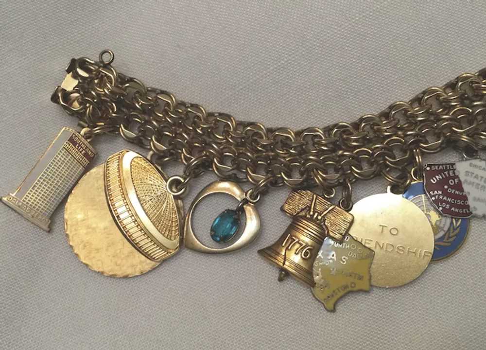 Gold Filled Charm Bracelet 19 Charms - 75 grams - image 2