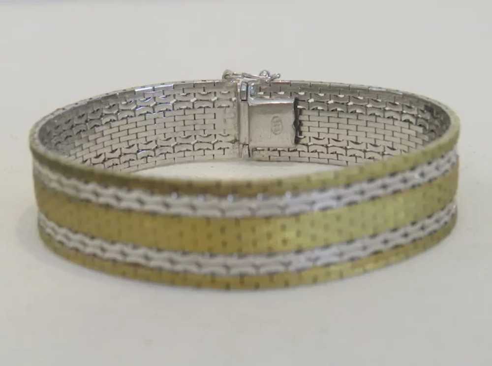 Vintage gilt silver bracelet, silver 835,ca.1950 - image 4