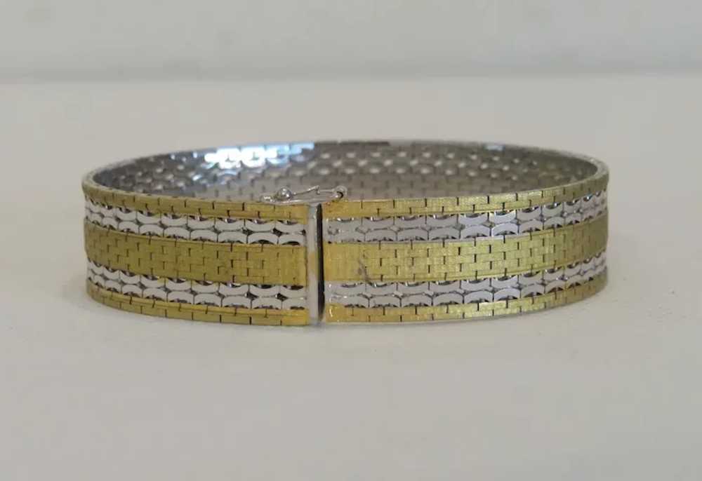 Vintage gilt silver bracelet, silver 835,ca.1950 - image 5