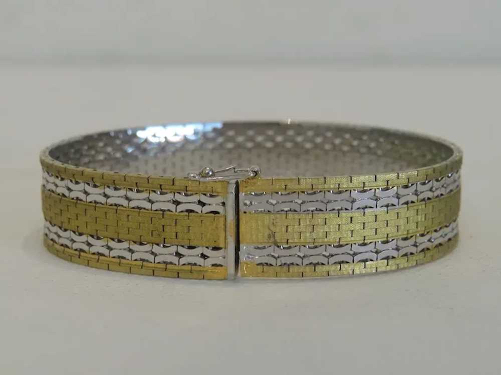 Vintage gilt silver bracelet, silver 835,ca.1950 - image 6