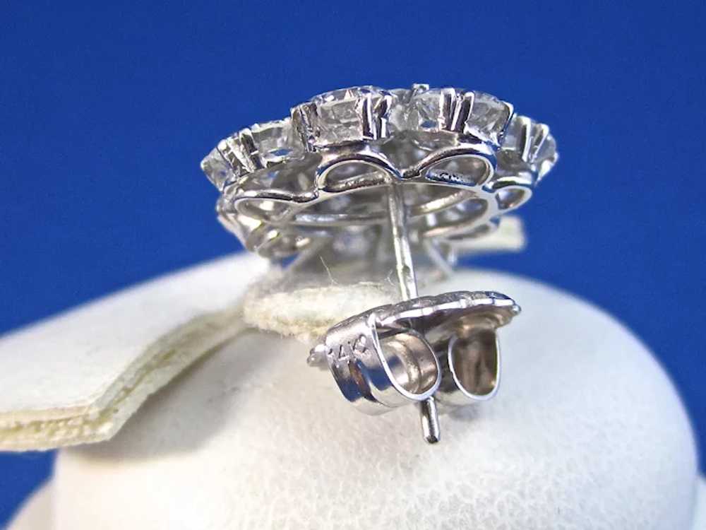 Antique Art Deco 5.02 Carat Diamond Earrings Plat… - image 8