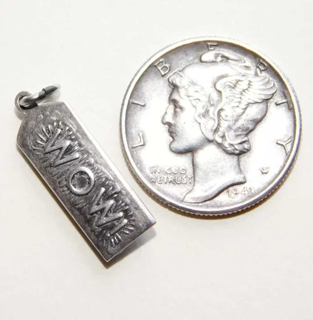 Sterling THERMOMETER Vintage Estate Charm - Hot T… - image 2