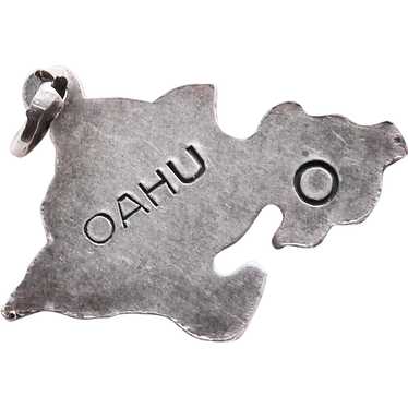 Sterling OAHU Vintage Charm - Souvenir of Hawaii H