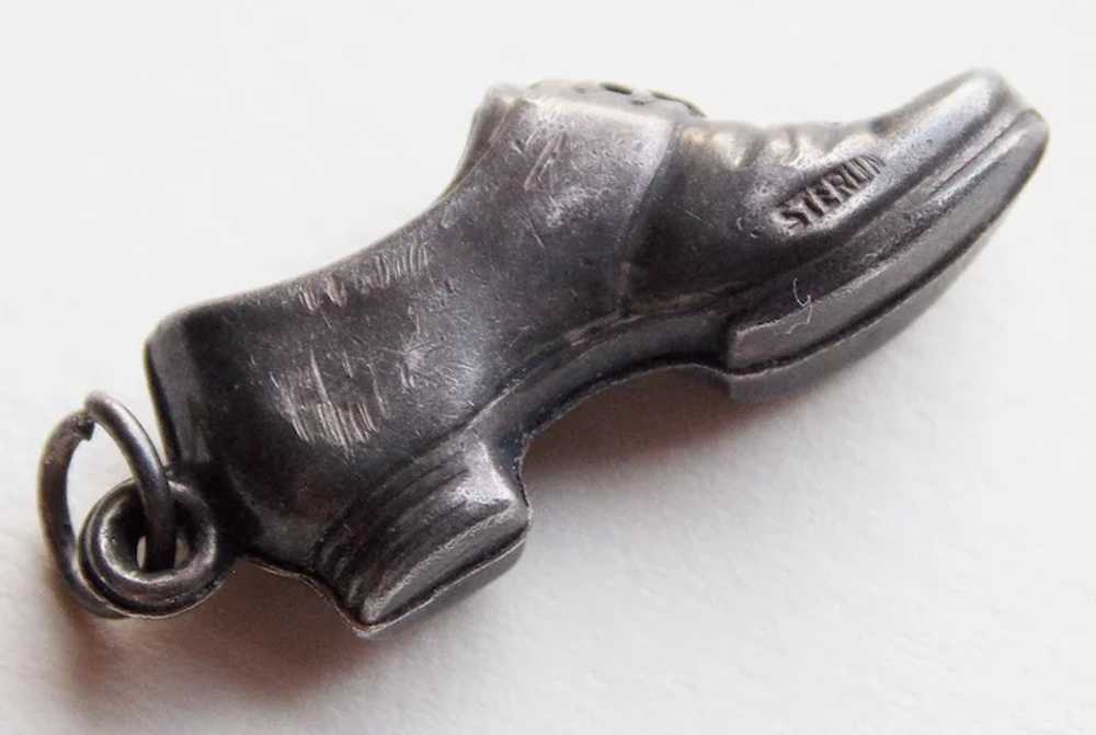 Sterling SHOE Vintage Estate Charm - image 2