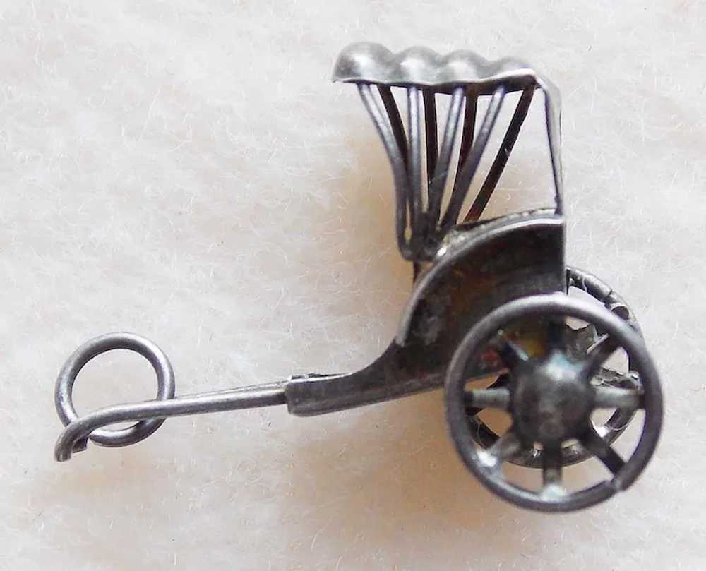 Awesome Sterling RICKSHAW Mechanical Vintage Charm - image 2