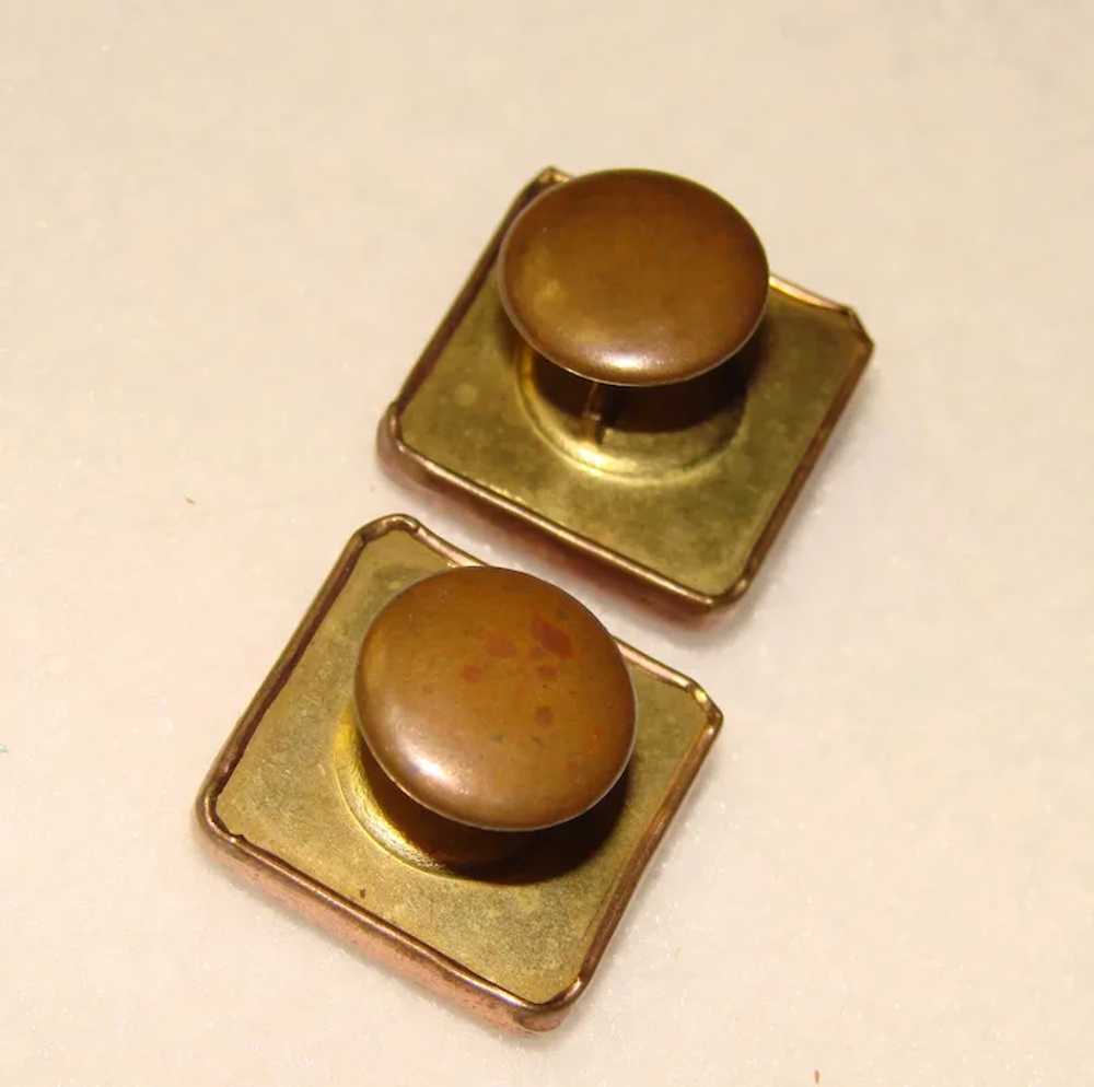 Fabulous VICTORIAN Antique Lady Design Cufflinks - image 2