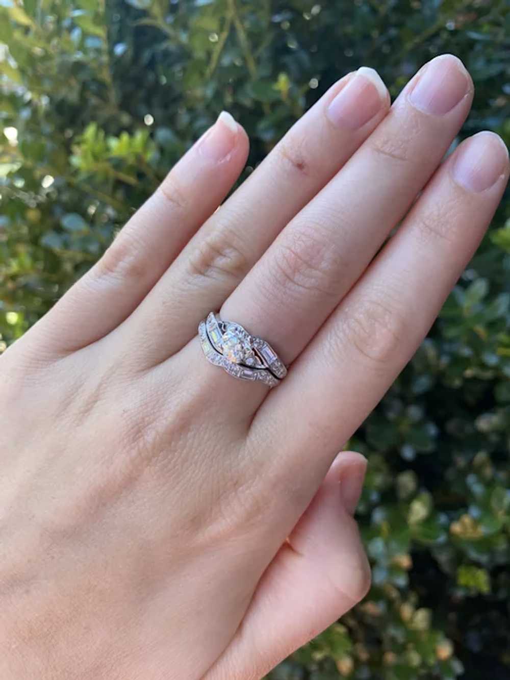 Platinum Diamond Engagement Ring - image 7