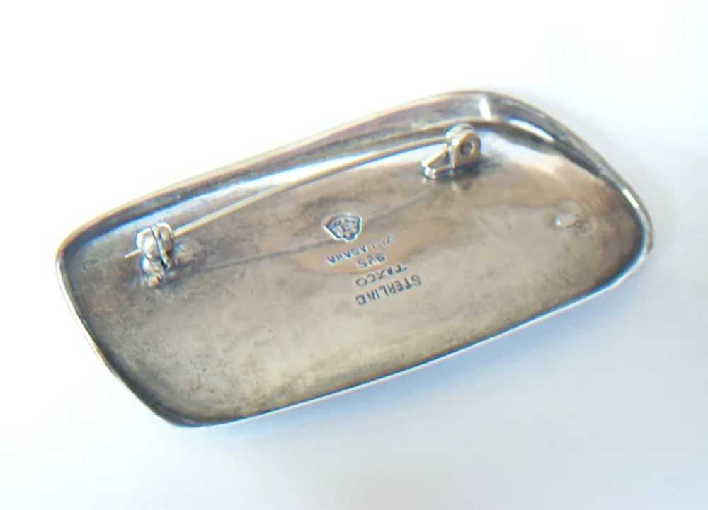 ALFREDO VILLASANA - Modernist Sterling Silver Bro… - image 5