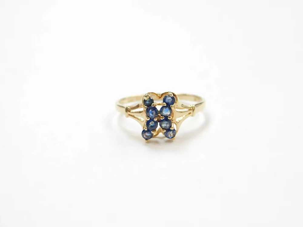 Vintage Sapphire .44 ctw Ring 14k Gold - image 2