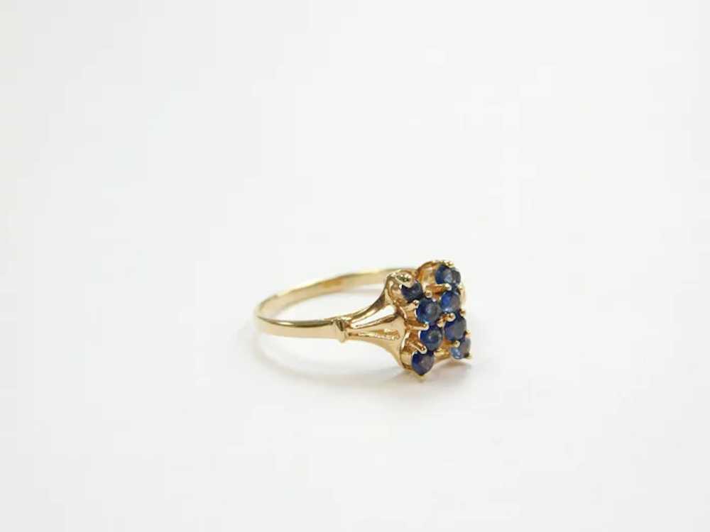 Vintage Sapphire .44 ctw Ring 14k Gold - image 4