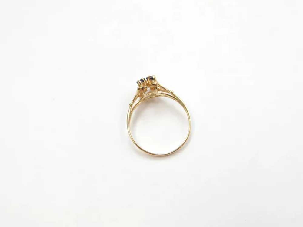 Vintage Sapphire .44 ctw Ring 14k Gold - image 5