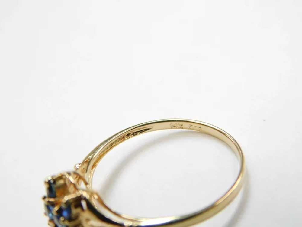 Vintage Sapphire .44 ctw Ring 14k Gold - image 6