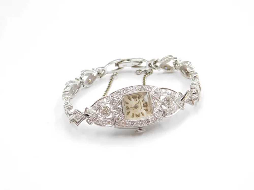 Art Deco Diamond 2.15 ctw Ladies Wrist Watch 14k … - image 3