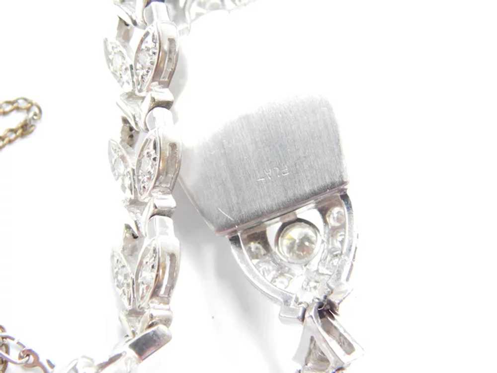 Art Deco Diamond 2.15 ctw Ladies Wrist Watch 14k … - image 5