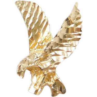 14k Gold Eagle Pendant / Charm - image 1
