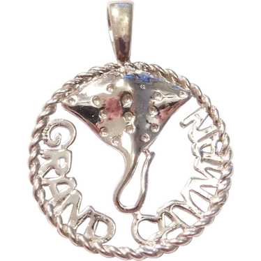 Sterling Silver Grand Cayman Stingray Charm - image 1