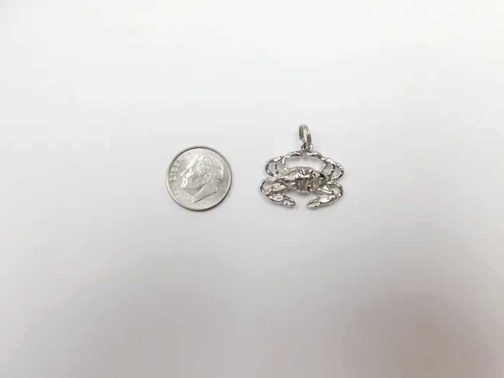 Crab or Cancer Zodiac Vintage Charm Sterling Silv… - image 7