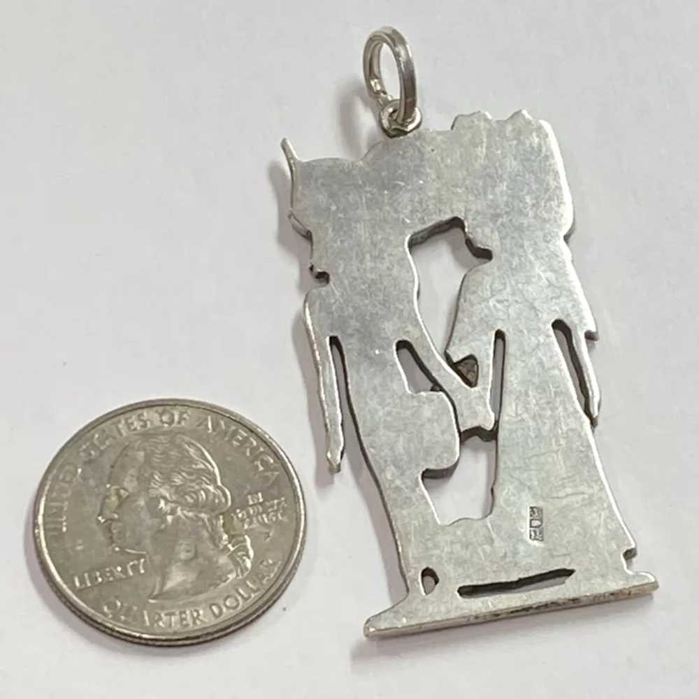 Big Egyptian Revival Pharaoh Pendant, King and Qu… - image 2