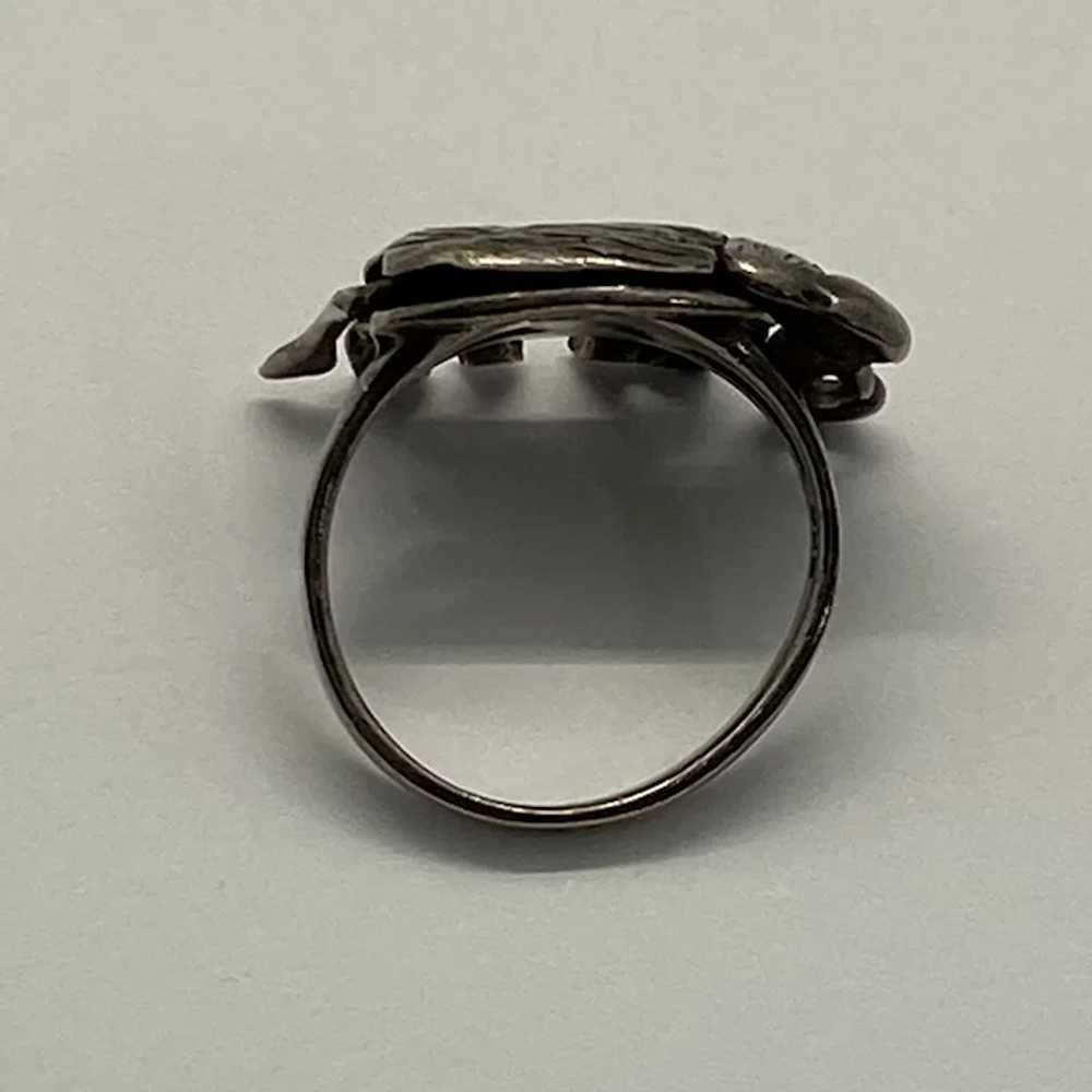 Articulated Moving Elephant Ring Sterling Silver - image 4