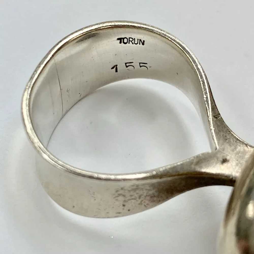 RARE Georg Jensen / Torun Vintage Modernist Ring Ster… - Gem