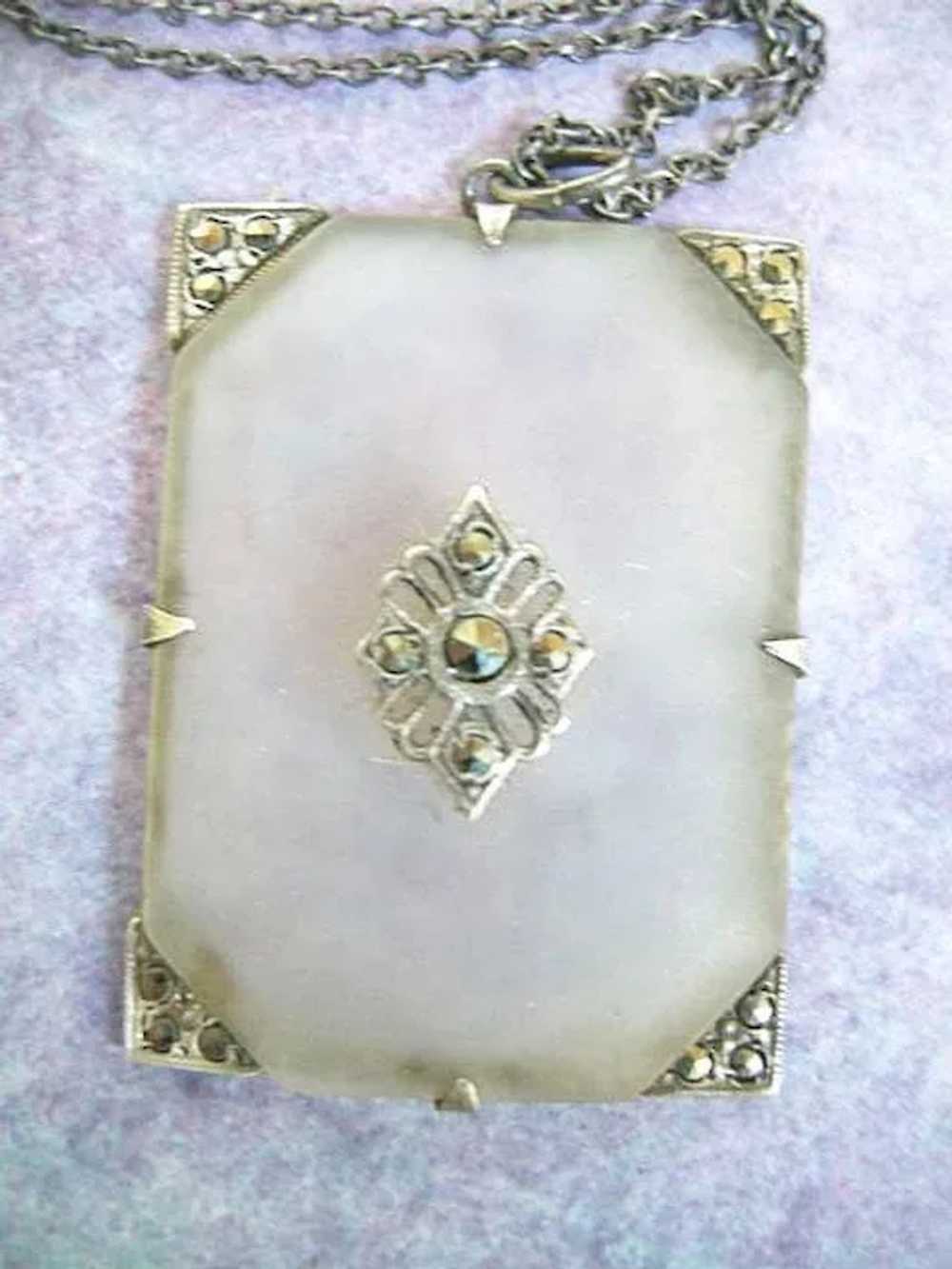 Early 1900s Camphor Glass Necklace - image 2