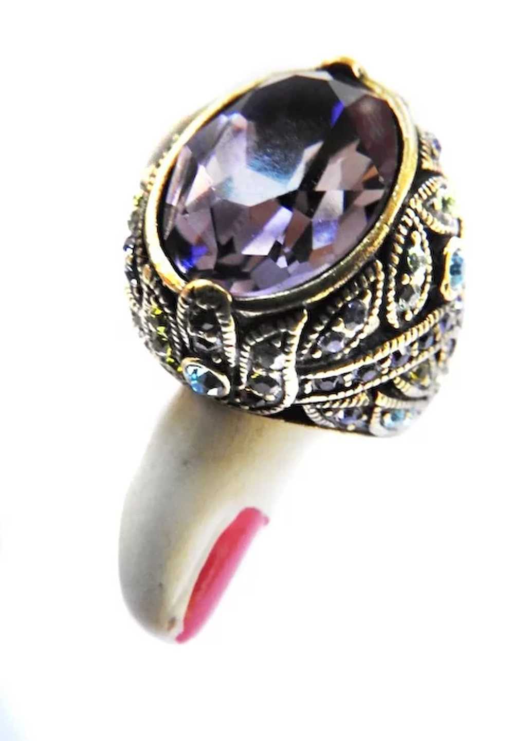 Exquisite Cocktail ring Vintage - image 5