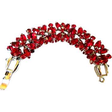 Juliana Ruby Red Chunky 5 Link Bracelet True Love