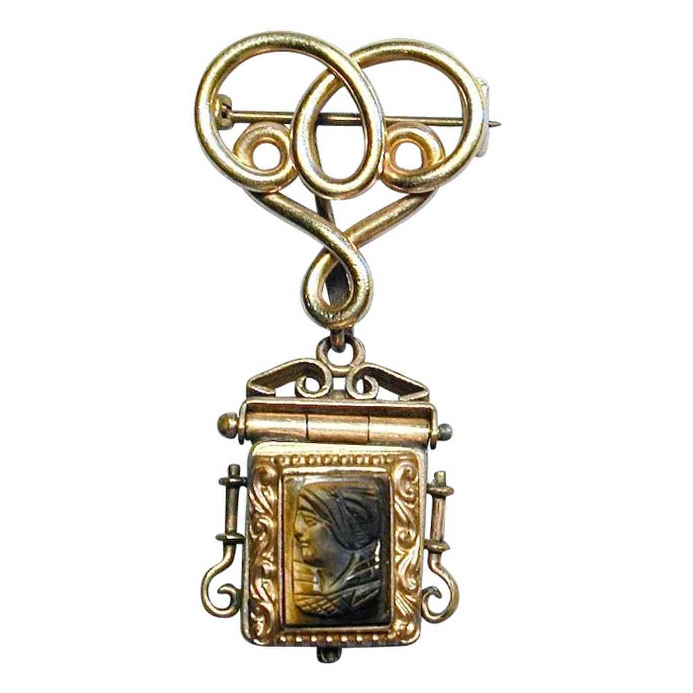 Antique Victorian Sterling Repousse Heart Lock Curb Chain Bracelet GF -  Ruby Lane