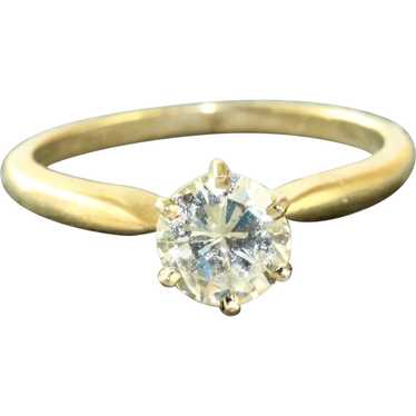 14K Tiffany Style 0.65 Solitaire Engagement Ring