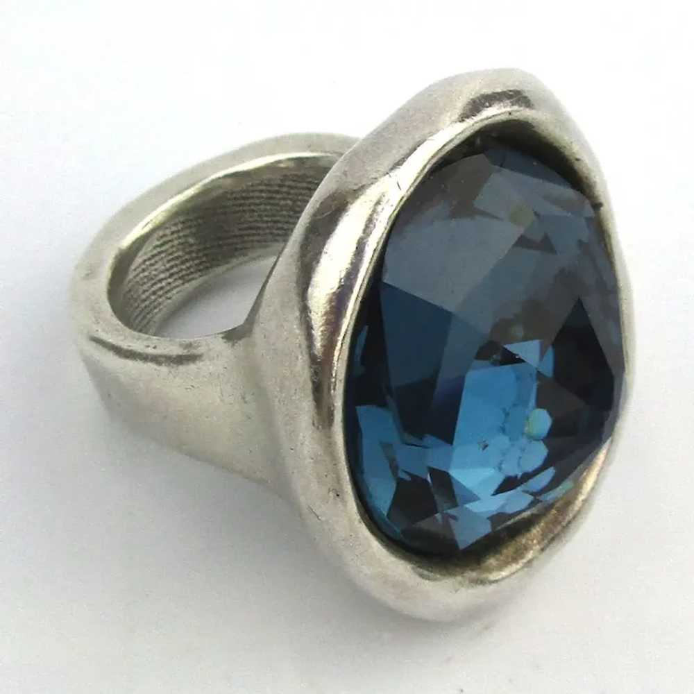 Hunky Uno De 50 Spain Ring Big Swarovski Stone - image 3