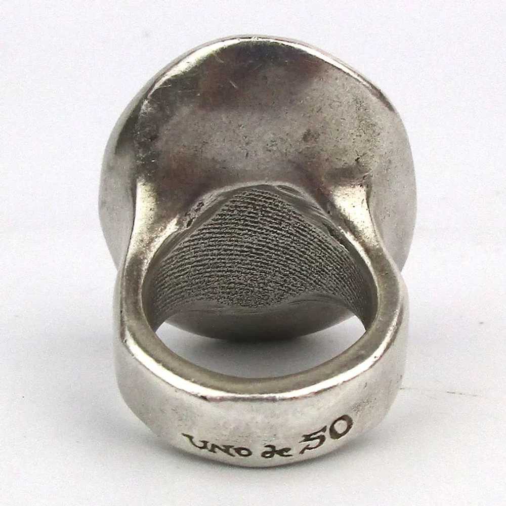 Hunky Uno De 50 Spain Ring Big Swarovski Stone - image 5