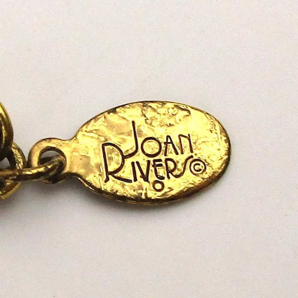 Joan Rivers Vintage Glass Intaglio Key Pendant Ne… - image 6