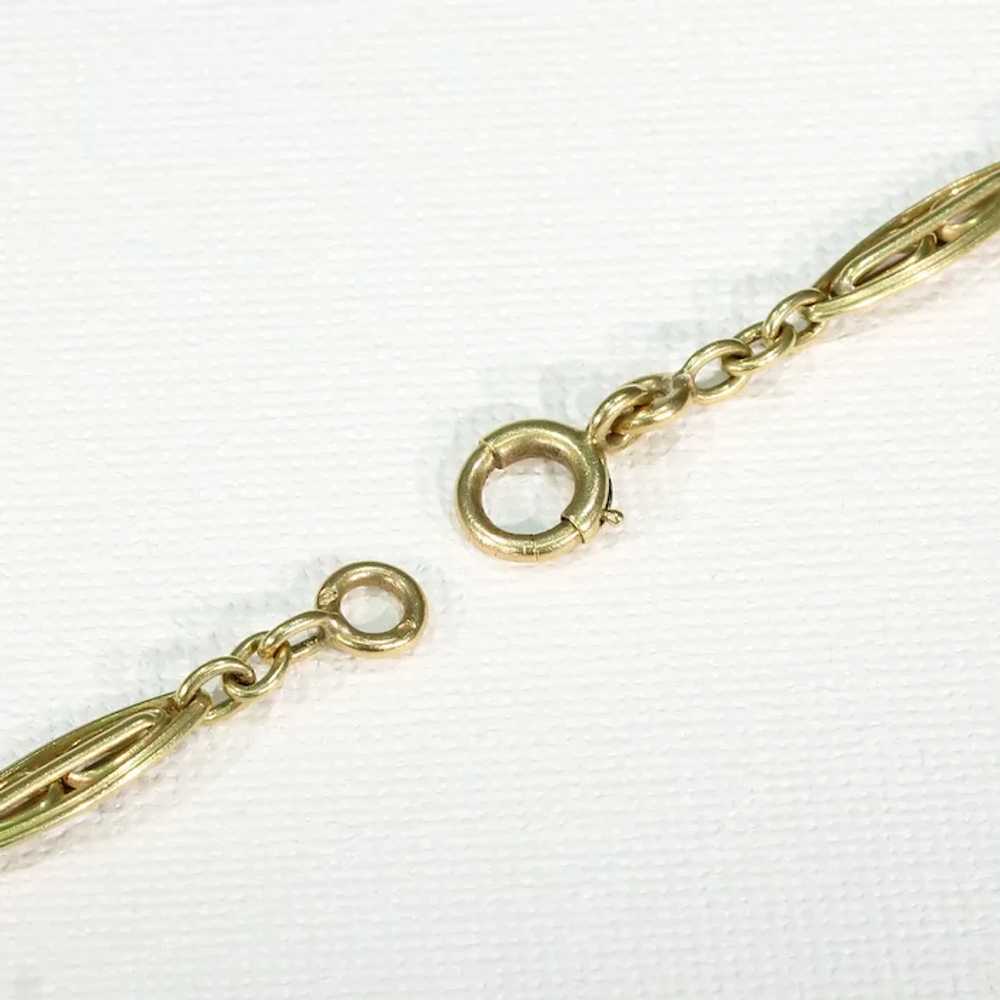Antique French 18k Gold Long Guard Chain c. 1890 - image 11