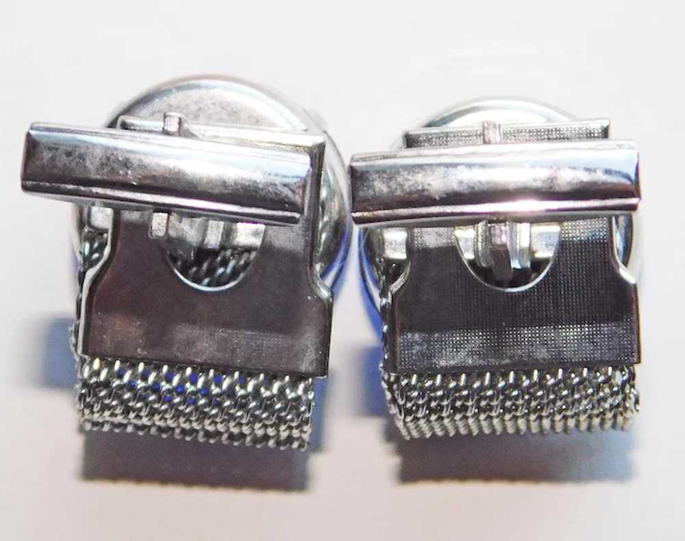 BRIGHT BLUE RHINESTONE Mesh Wrap Vintage Estate C… - image 2