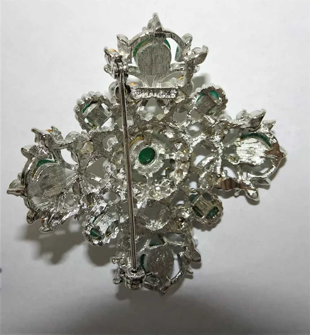 Vintage Mandle Bracelet Brooch Earrings Moghul Ca… - image 10