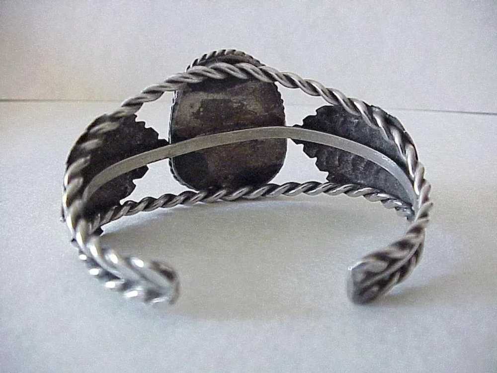 Native American Vintage Cuff Bracelet Sterling Si… - image 5