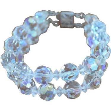 Vintage Double Strand Crystal Bracelet