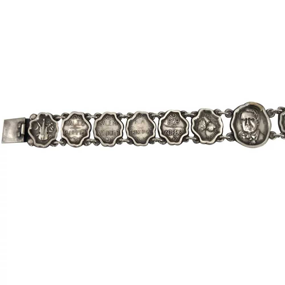 Victorian Sterling Theatrical Literary Link Brace… - image 3