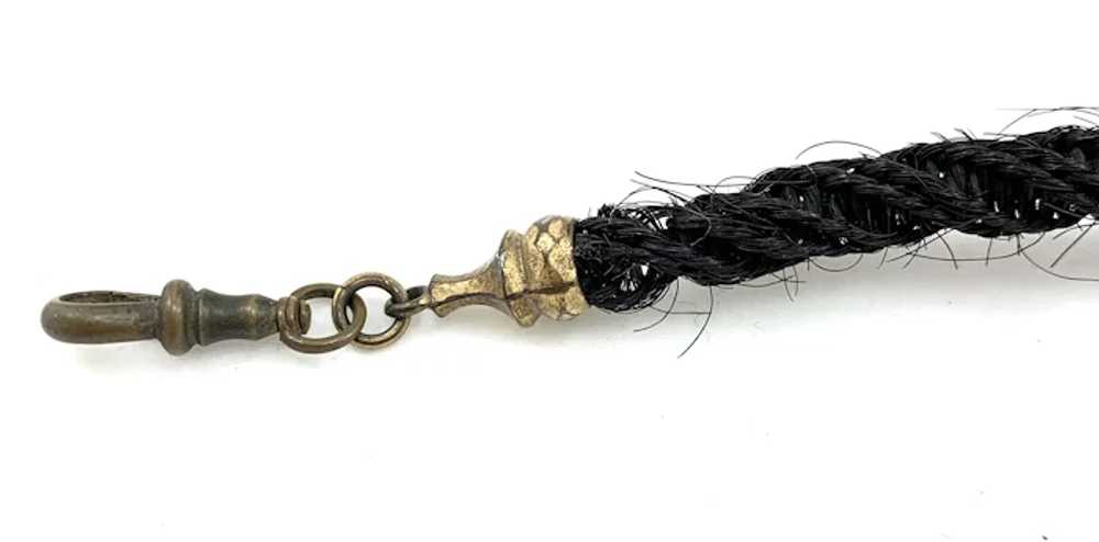 Rare Antique Victorian Woven Hair Watch Fob C.188… - image 3