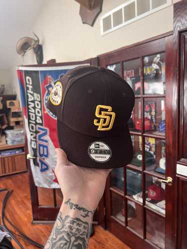 New Era Men's San Diego Padres Brown 39Thirty Neo Stretch Fit Hat