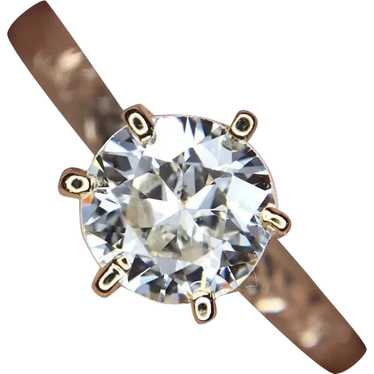 14K Antique .47ct Diamond Engagement Ring