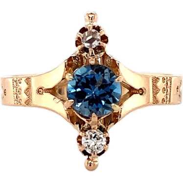 Aquamarine ring vintage 10k - Gem