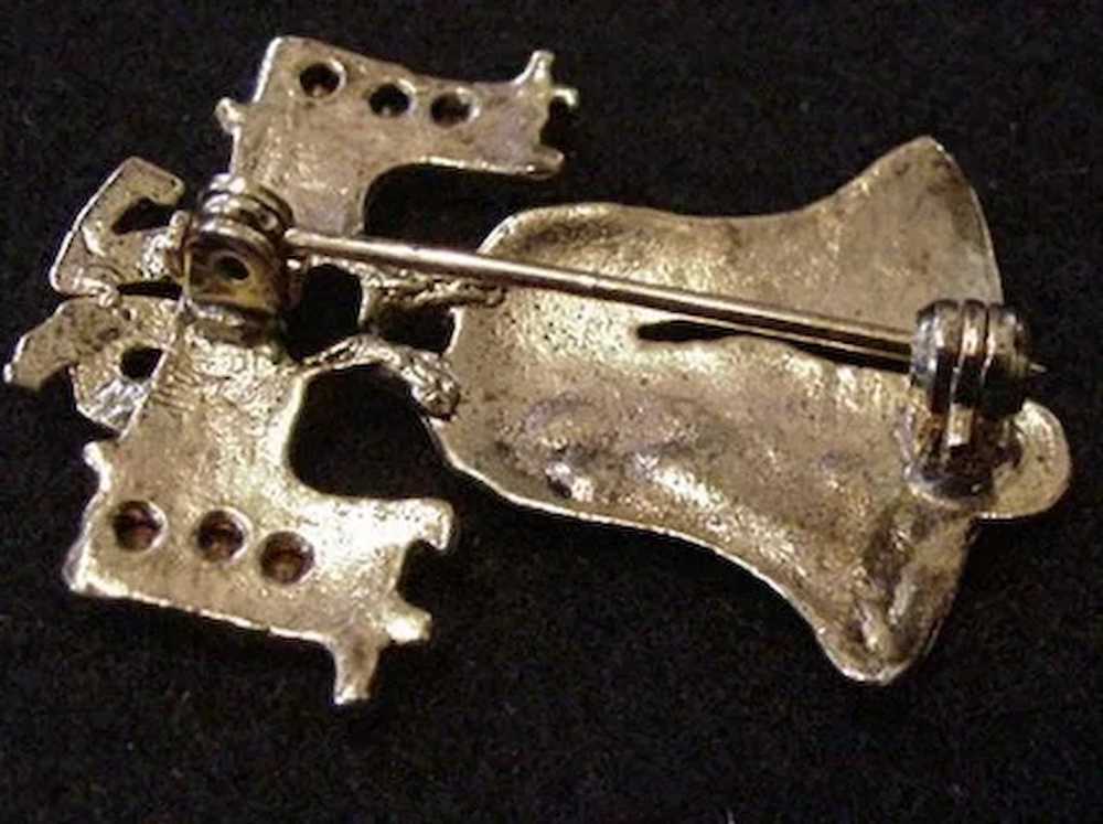 Liberty Bell Pin with Rhinestones - image 2