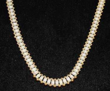 14K Fresh Water Pearl and Gold Necklace - image 1