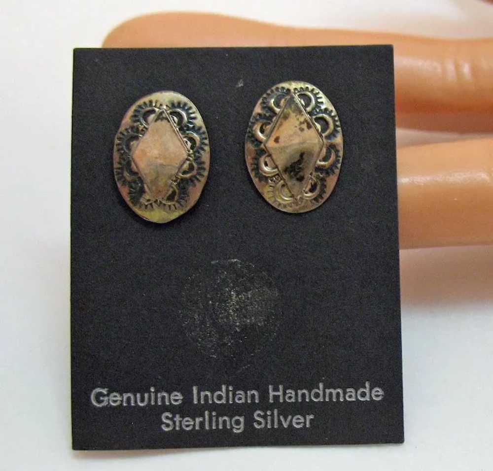 Vintage Sterling Silver 925 Genuine Native Americ… - image 3