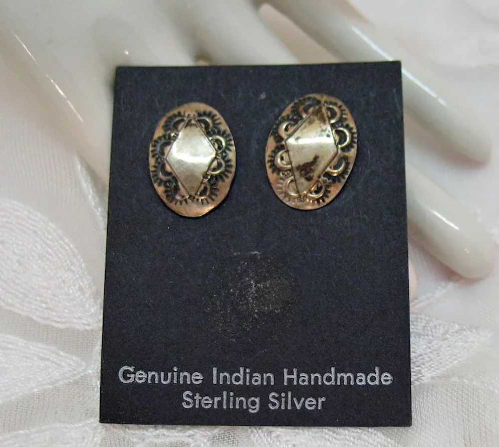 Vintage Sterling Silver 925 Genuine Native Americ… - image 5