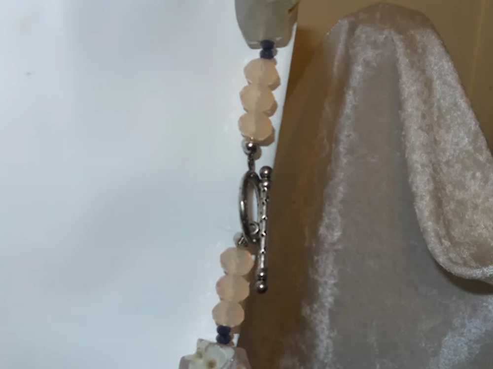 Quartz Nugget Necklace with Crystal Spacers - image 2