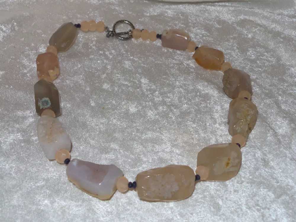 Quartz Nugget Necklace with Crystal Spacers - image 3