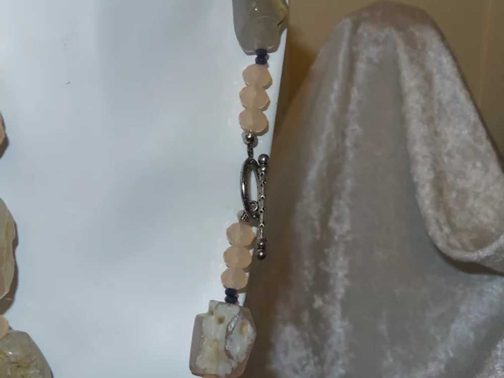 Quartz Nugget Necklace with Crystal Spacers - image 5